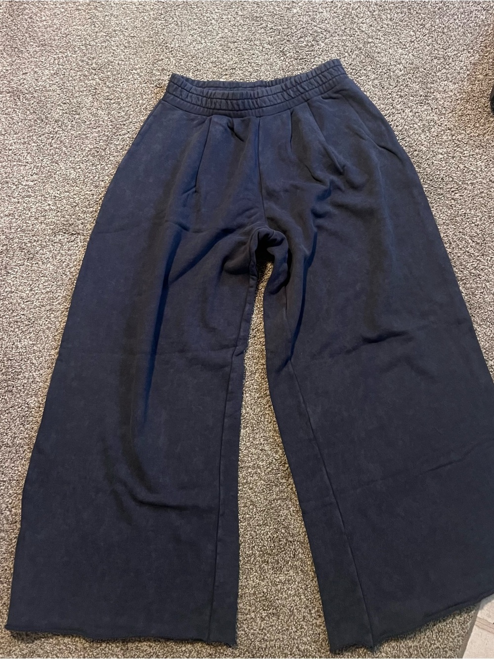 ASOS Navy Wide-Leg Women's sweatpants S
